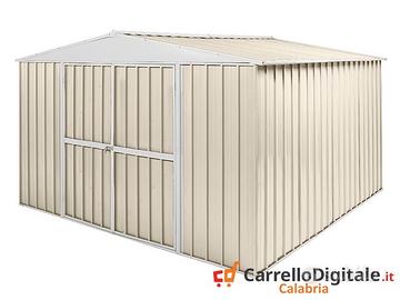 Box in Acciaio da giardino 360x345cm avorio