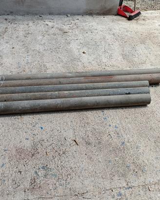 5 colonne di ferro diam. 10 cm lunghezza 2 metri 
