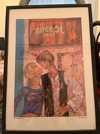 Quadro stampa vintage aperol soda