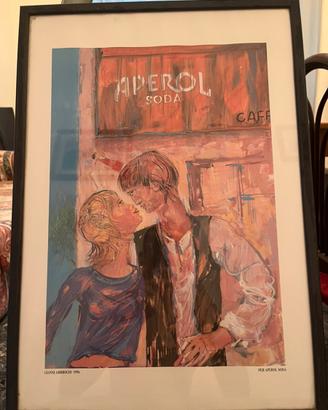 Quadro stampa vintage aperol soda