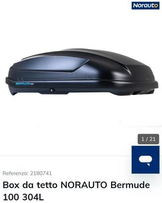 Box da tetto Norauto Bermude 100. 304L