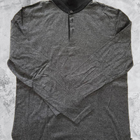 Polo Hugo Boss maniche lunghe grigio scuro L