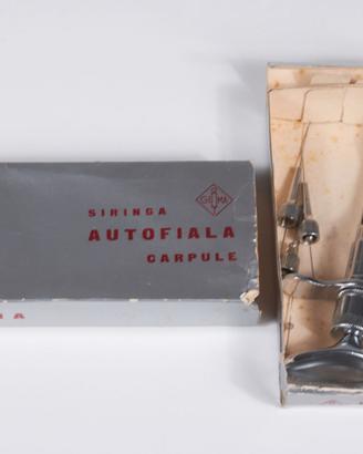 Siringa in vetro e acciaio Gima Autofiala. '60
