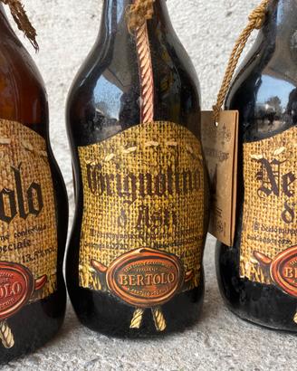 Tris vino bertolo 1974 1976 barolo nebbiolo