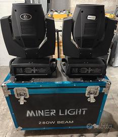 Teste Mobili Beam 10R 280W come nuovo, flight case