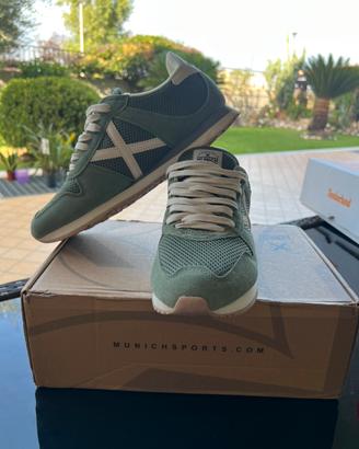 Sneaker uomo munich verde numero 42