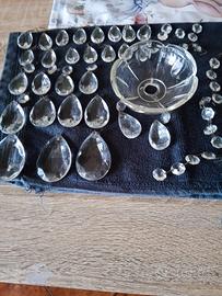 ricambi lampadario goccie cristallo 