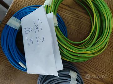 Cavo elettrico sez 2,5 mm N07V-K 3 pezzi da 10 met