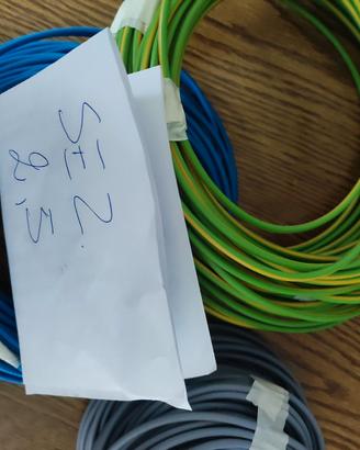 Cavo elettrico sez 2,5 mm N07V-K 3 pezzi da 10 met