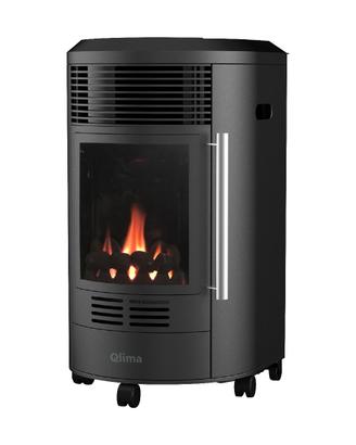 Stufa a Gas 3.4 Kw Vetro Effetto Fiamma Vero NUOVA