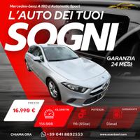 Mercedes-benz A 180 d Automatic Sport TUA A RATE C