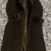 Cappotto in lana con pelliccia