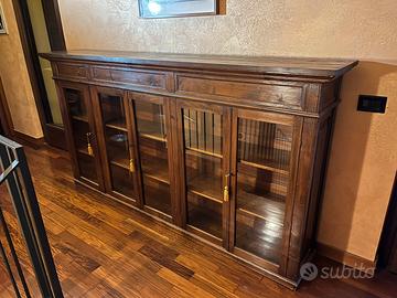 Credenza Vetrina in Legno Massello