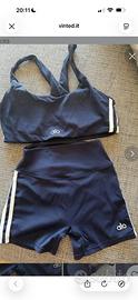 Alo short top gym completo pantaloncini short tg S