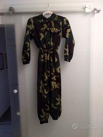 Vestito maschera soldato mimetica bambino unisex