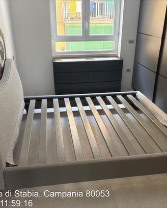 Letto matrimoniale imbottito