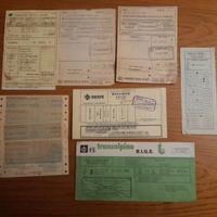 LOTTO BIGLIETTI FERROVIARI anni 80