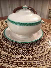 Zuppiera"Galvani"con coperchio e piatto grande