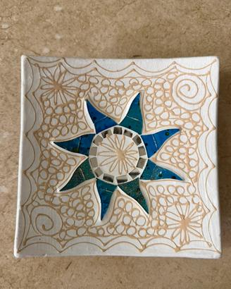 Piatto Svuotatasche Etnico Decorato a Mano