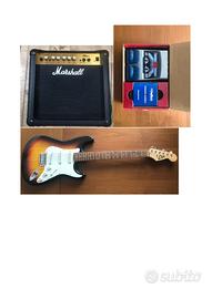 Chitarra elettrica Eko, amplificatore Marshall