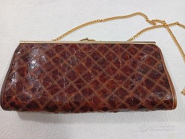 Borsa vintage in pelle serpente 