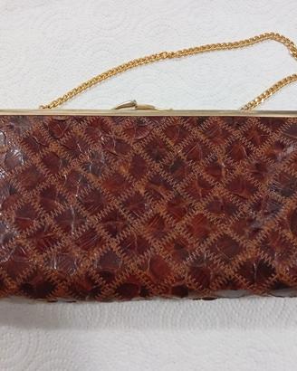 Borsa vintage in pelle serpente 