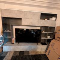 Parete attrezzata soggiorno moderna 