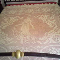 Copriletto a filet all'uncinetto