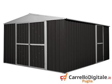 Box prefabbricato in acciaio 360x430cm nero