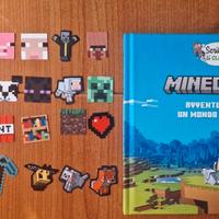Libro Minecraft + 24 Toppe Adesive Fixeez