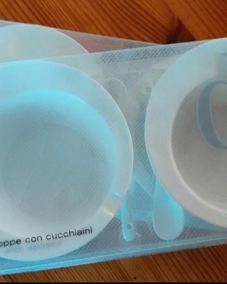 Set cucina porcellana 4 ciotole NUOVE 