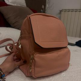 zainetto di pelle rosa