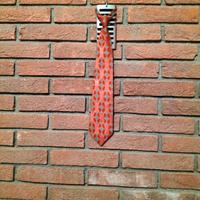 Cravatta vintage nodo fisso con clip Eloha 