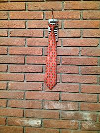 Cravatta vintage nodo fisso con clip Eloha 