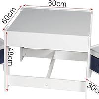 Set tavolo e sedie con lavagna per bimbi