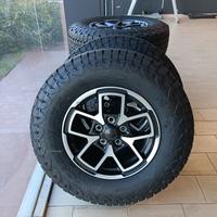 5x ruote e cerchi wrangler 17'' NUOVI 255/75R17