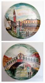 2 Piatti decorativi artigianali di Venezia