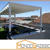 Pergola 5x5 piastre ancoraggio 200x200mm NUOVA