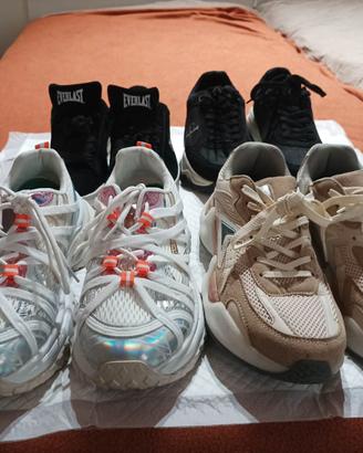 MEGA Lotto 4 Paia Scarpe Sneakers Donna n°39