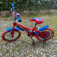 Bicicletta spiderman cerchi 16”