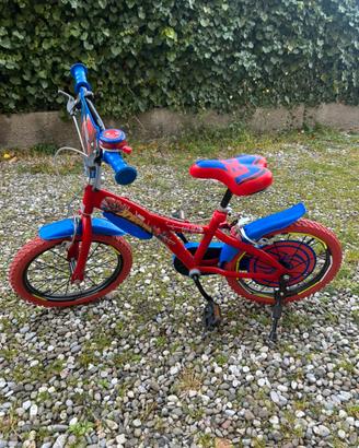 Bicicletta spiderman cerchi 16”