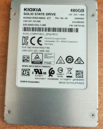 Hard Disk KIOXIA KHK61RSE480G 480GB SATA 6Gbps 2.5