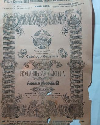 CATALOGO PROFUMI e SAPONI A. MIGONE - MILANO 1897