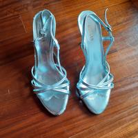 SANDALI PELLE ARGENTO