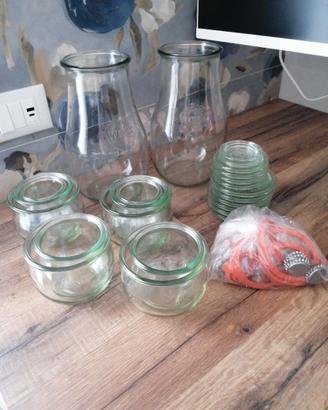 Weck set completo nuovo vasocottura
