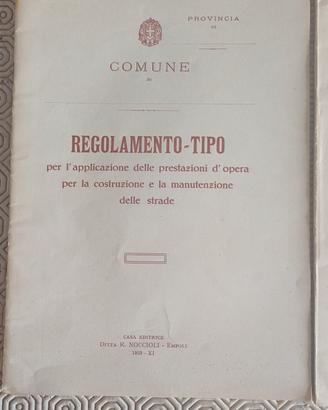 Libretti d'epoca epoca anteguerra.