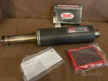 Scarico carbonio + filtro aria Bmc Guzzi Griso