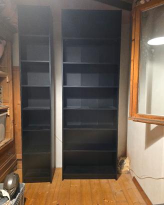 libreria nera effetto rovere