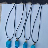 4 Collane pietra howlite turchese