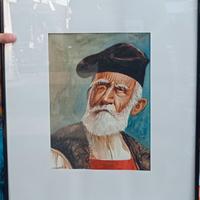 Acquerello "RITRATTO" del Maestro Santini.